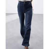 High Waisted Straight Leg Carpenter Jean