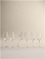 Set of 6 Classic Red Wine Glasses