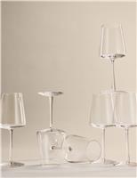 Set of 6 Modern White Wine Glasses