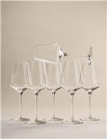 Set of 6 Classic Bordeaux Wine Glasses