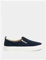 Suede Slip-On Pumps