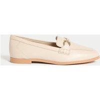 Leather Trim Square Toe Loafers