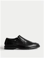 Wide Fit Leather Slip-On Shoes