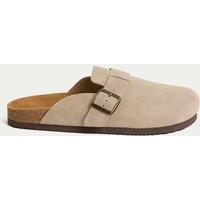 M&S Suede Corkbed Mule Stone