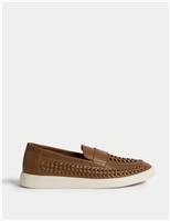 Woven Slip-On Loafers