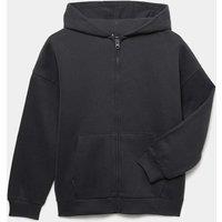 M&S Cotton Rich Hoodie (6-16 Yrs) Black