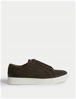 Leather Interweave Trainers