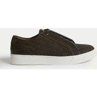 Leather Interweave Trainers