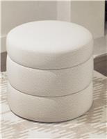 Fluted Storage Footstool