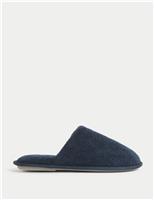Towelling Mule Slippers with Freshfeet