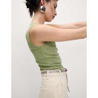 Embellished Crew Neck Vest Top