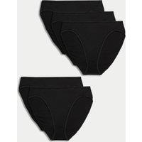 5pk Pure Cotton High Leg Knickers