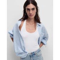 Cotton Rich Halter Neck Vest Top