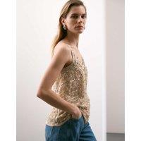 Floral Embellished Cami Top