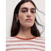 Pure Cotton Striped Regular Fit T-Shirt