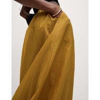 Textured Midi Circle Skirt