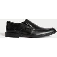 M&S Slip-On Square Toe Shoes Black