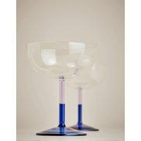 Set of 2 Two Tone Coupe Glasses