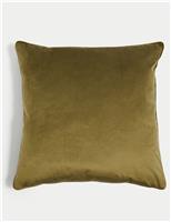 Velvet Piped Large Cushion