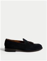 Suede Tassel Loafers