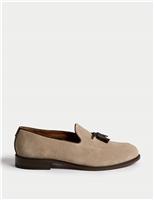Suede Tassel Loafers
