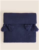 Knitted Tassel Throw