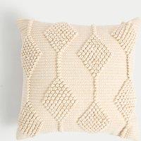 Pure Cotton Geometric Embroidered Cushion