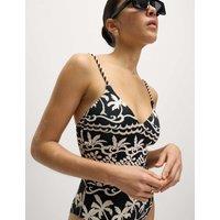 Printed Padded Plunge Swimsuit
