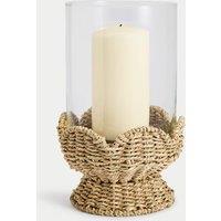 Seagrass Scallop Edge Hurricane Lantern