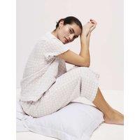 Pure Cotton Gingham Cropped Pyjama Set