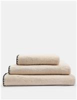 Pure Cotton Blanket Stitch Towel