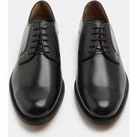 M&S SARTORIAL Wide Fit Leather Derby Shoes Black
