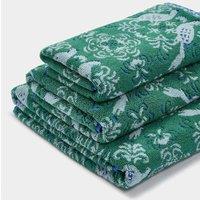 M&S Pure Cotton Parrot Towel Green Mix