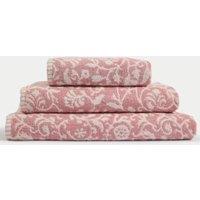 Pure Cotton Woodblock Floral Towel