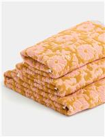 Pure Cotton Silhouette Floral Towel