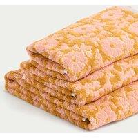 M&S Pure Cotton Silhouette Floral Towel Ochre