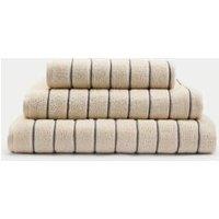 Pure Cotton Textured Striped Towel