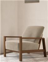 Dempsey Oak Accent Chair