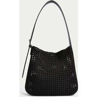 Fabric Woven Shoulder Tote Bag
