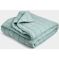 M&S Cotton Rich Quilted Throw Sage