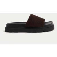 Suede Chunky Flatform Mules
