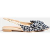 Floral Flatform Slingback Sandals