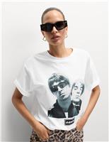 Pure Cotton Oasis Graphic Oversized T-Shirt
