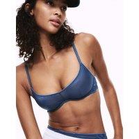B by Boutique Hanna Glossie Wired Scoop Bra (A-E) Dark Blue