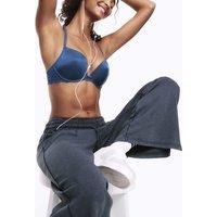 B by Boutique Hanna Glossie Wired Push-Up Plunge Bra (A-E) Dark Blue