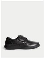 Wide Fit Leather Riptape Shoes