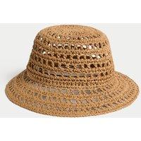 Straw Open Weave Bucket Hat