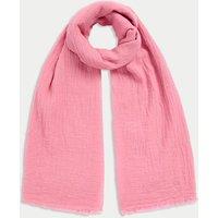 Linen Blend Fringed Scarf
