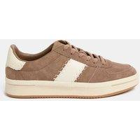Suede Side Detail Platform Trainers