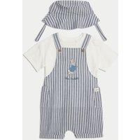 3pc Pure Cotton Peter Rabbit Striped Outfit (0-3 Yrs)